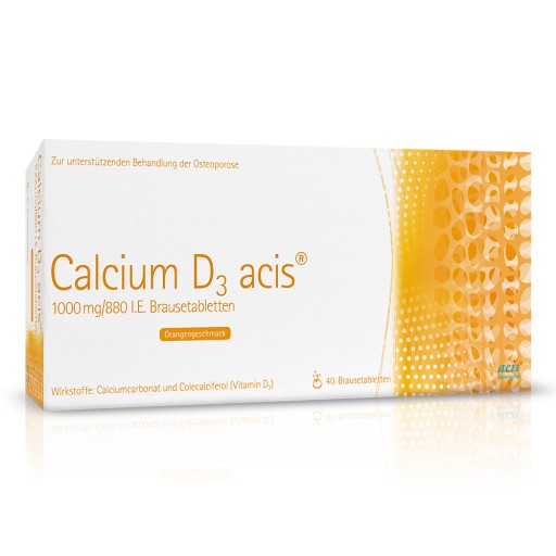 CALCIUM D3 acis 1000 mg/880 I.E. Brausetabletten