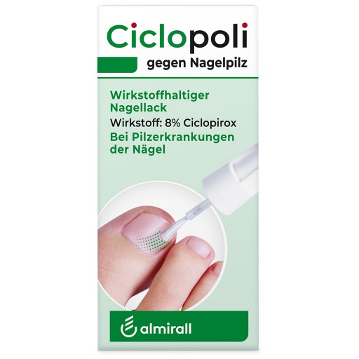 CICLOPOLI gegen Nagelpilz wirkstoffhalt.Nagellack