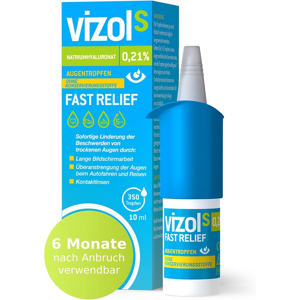 VIZOL S 0,21% Fast Relief Augentropfen