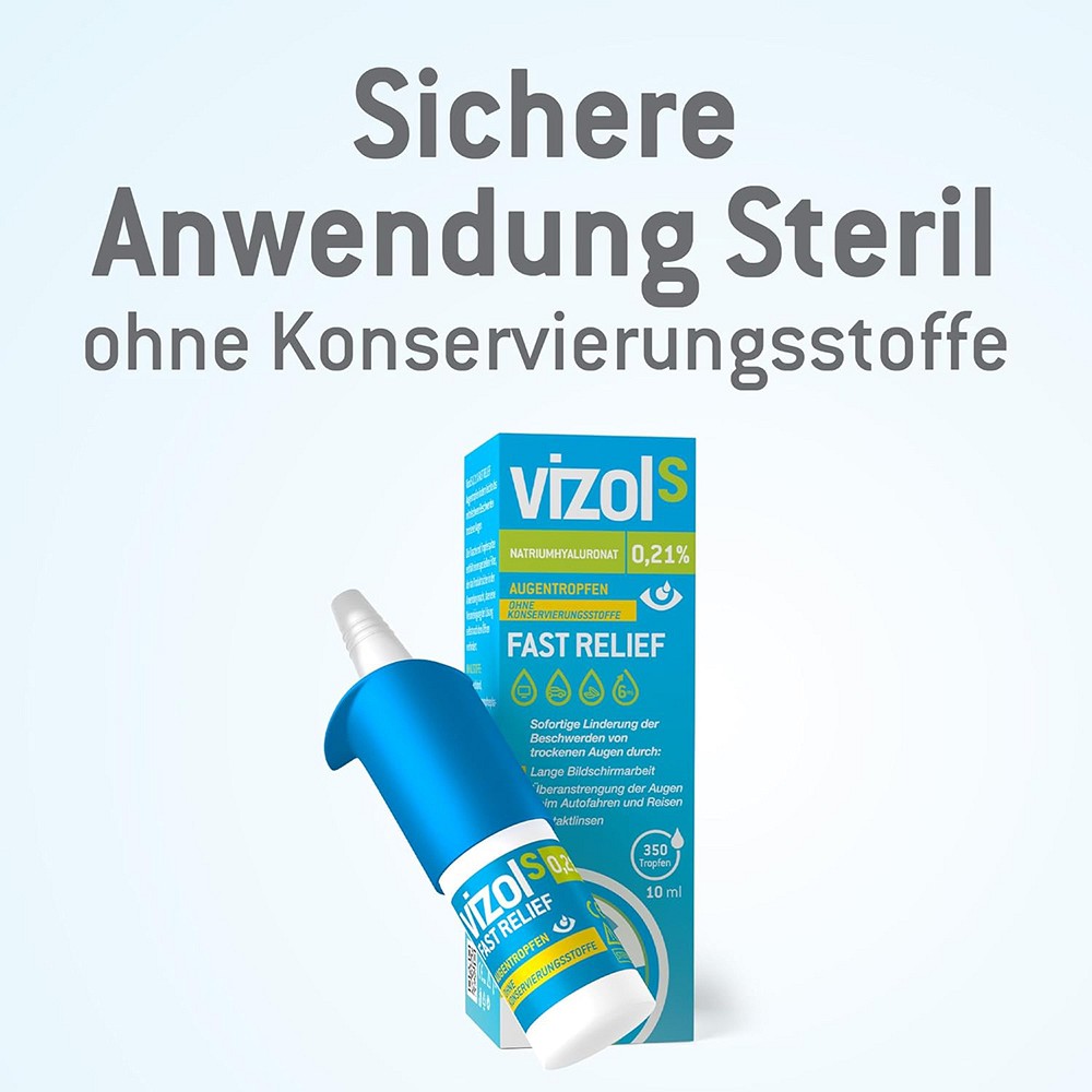 VIZOL S 0,21% Fast Relief Augentropfen