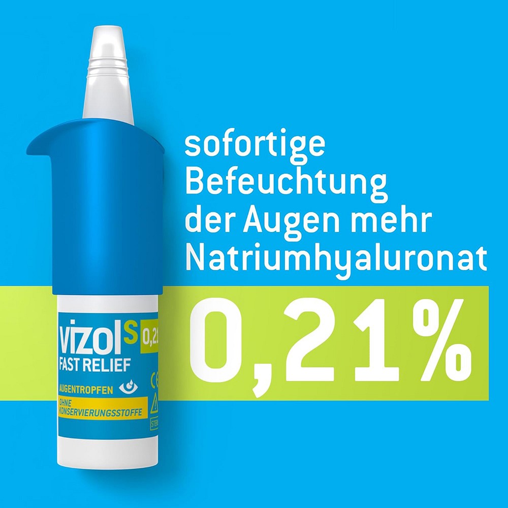 VIZOL S 0,21% Fast Relief Augentropfen